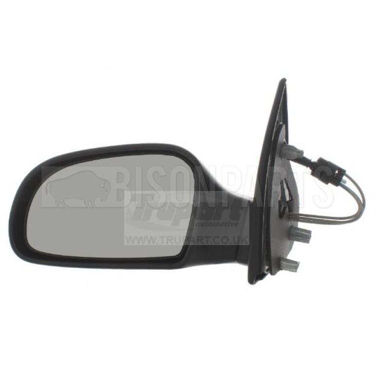 BLACK TEXTURED CABLE ADJUST MIRROR HEAD PASSENGER SIDE LH