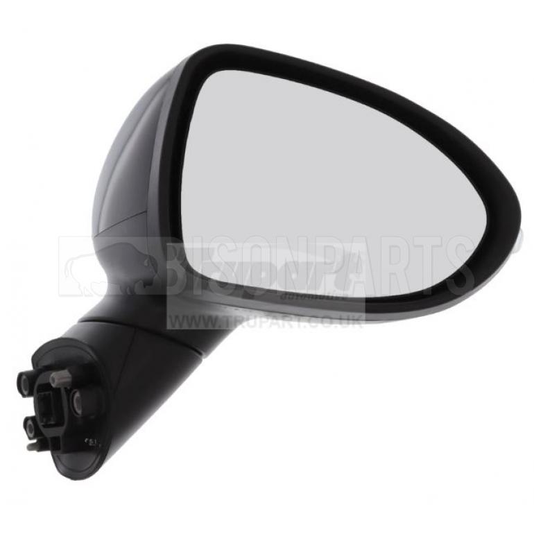 BLACK ELECTRIC ADJUST POWER FOLDING HEATED MIRROR HEAD DRIVER SIDE RH