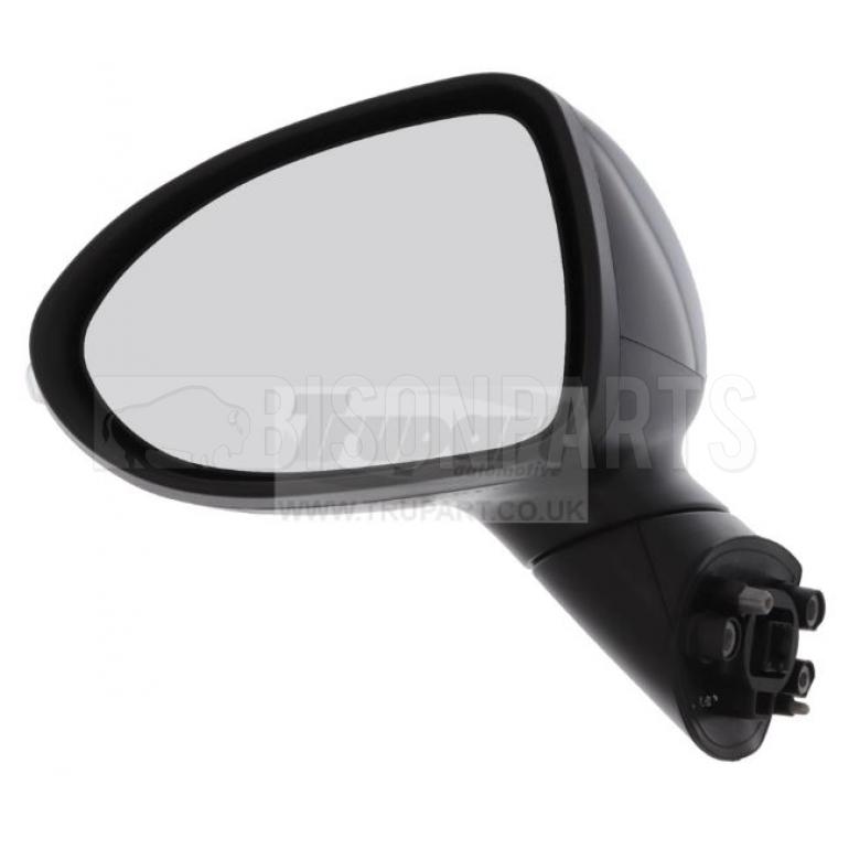BLACK ELECTRIC ADJUST POWER FOLDING HEATED MIRROR HEAD PASSENGER SIDE LH