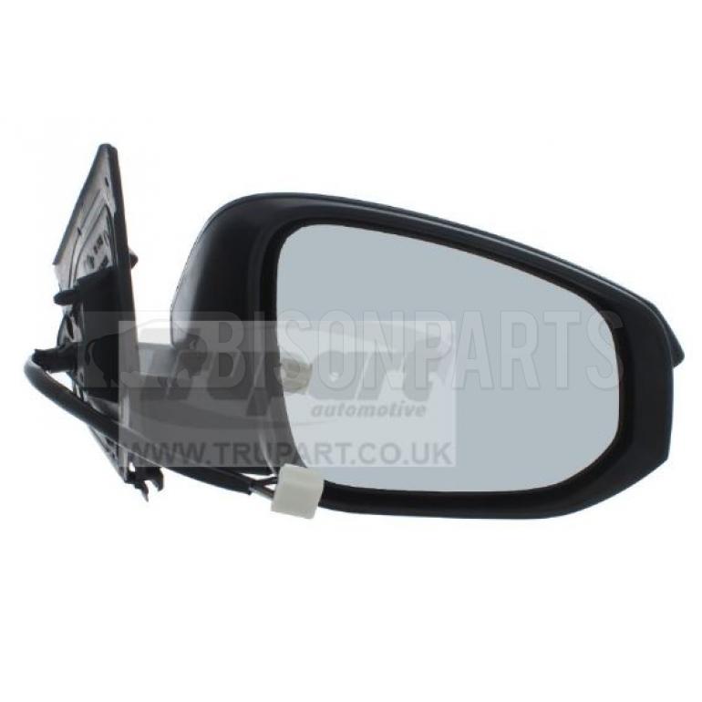 BLACK ELECTRIC ADJUST HEATED MIRROR HEAD DRIVER SIDE RH