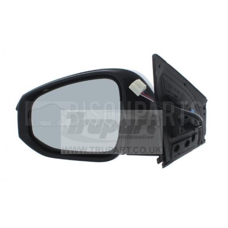 BLACK ELECTRIC ADJUST HEATED MIRROR HEAD PASSENGER SIDE LH