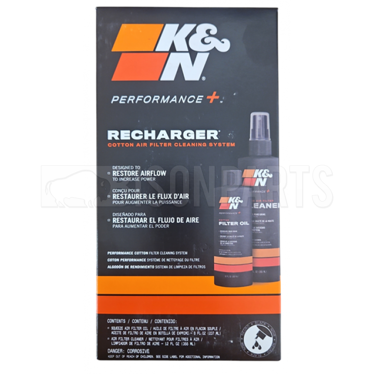 K & N AIR FILTER CLEANING KIT (BLACK)