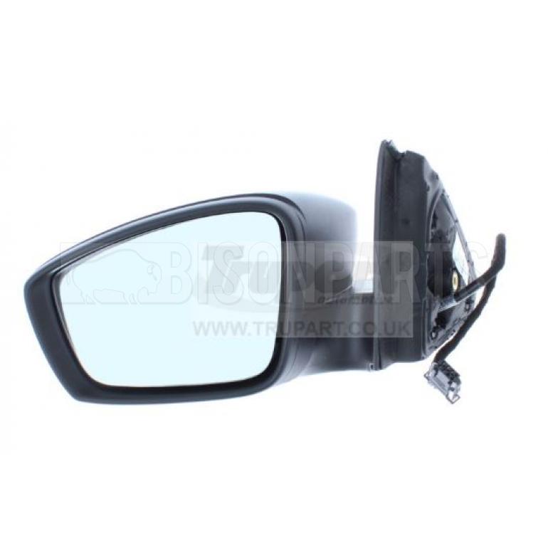 BLACK TEXTURED ELECTRIC ADJUST HEATED MIRROR HEAD PASSENGER SIDE LH