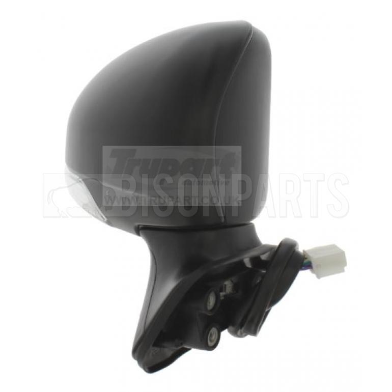 BLACK ELECTRIC ADJUST POWER FOLDING HEATED MIRROR HEAD DRIVER SIDE RH