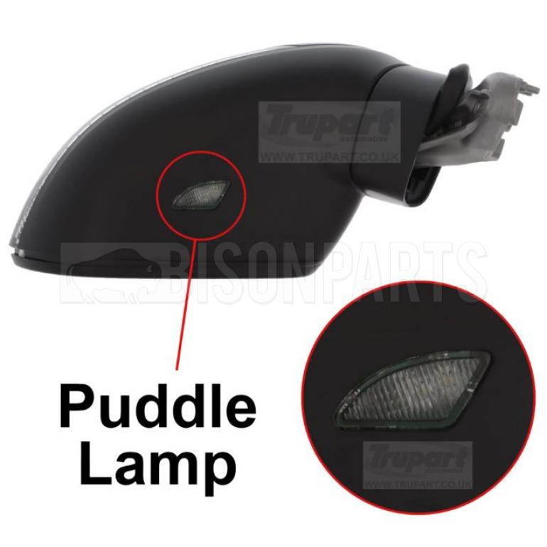 PRIMED ELECTRIC ADJUST POWER FOLDING HEATED MIRROR HEAD DRIVER SIDE RH