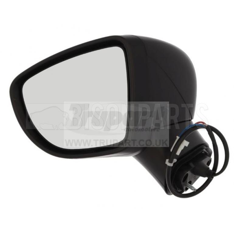 BLACK TEXTURED ELECTRIC ADJUST MIRROR HEAD PASSENGER SIDE LH