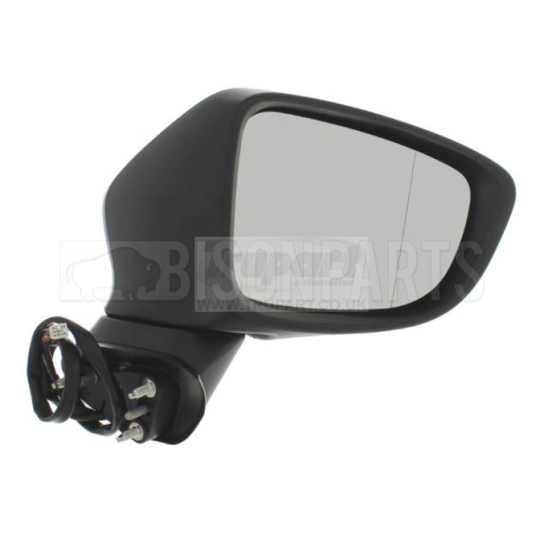 BLACK ELECTRIC ADJUST HEATED MIRROR HEAD DRIVER SIDE RH