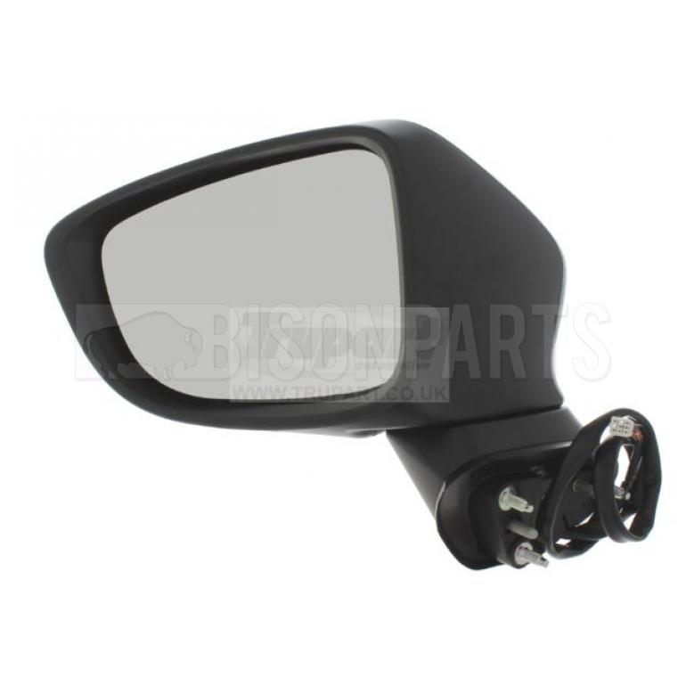 BLACK ELECTRIC ADJUST HEATED MIRROR HEAD PASSENGER SIDE LH