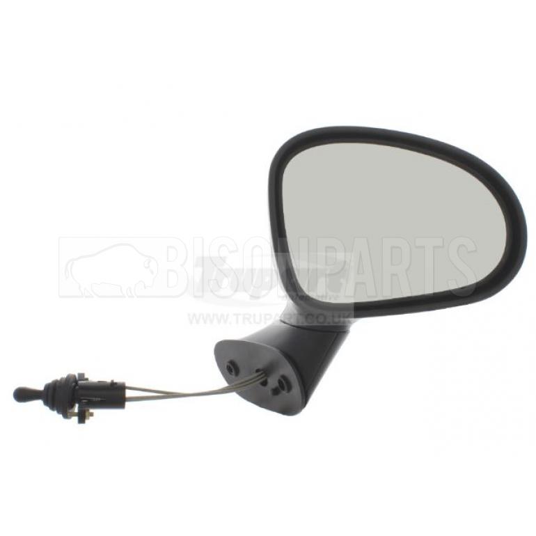 BLACK TEXTURED CABLE ADJUST MIRROR HEAD DRIVER SIDE RH