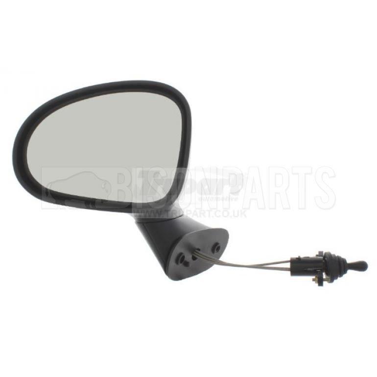 BLACK TEXTURED CABLE ADJUST MIRROR HEAD PASSENGER SIDE LH