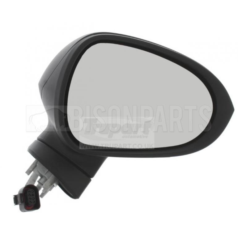 BLACK ELECTRIC ADJUST POWER FOLDING HEATED MIRROR HEAD DRIVER SIDE RH