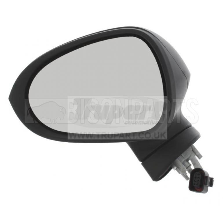 BLACK ELECTRIC ADJUST POWER FOLDING HEATED MIRROR HEAD PASSENGER SIDE LH