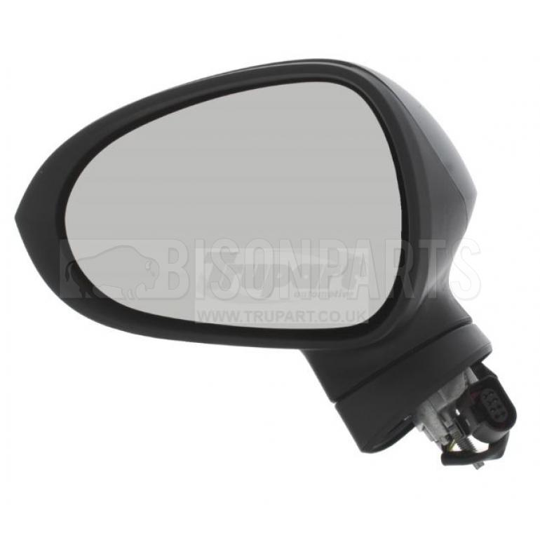 BLACK ELECTRIC ADJUST HEATED MIRROR HEAD PASSENGER SIDE LH