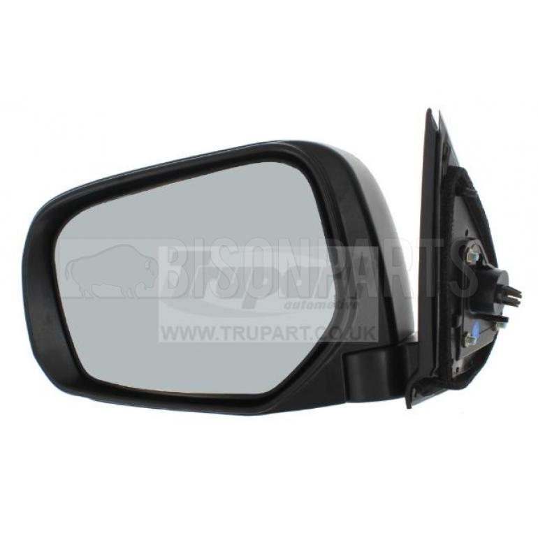 BLACK TEXTURED MANUAL ADJUST MIRROR HEAD PASSENGER SIDE LH