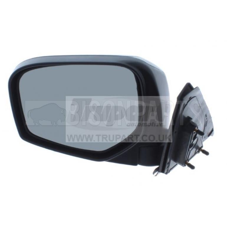 BLACK TEXTURED MANUAL ADJUST MIRROR HEAD PASSENGER SIDE LH