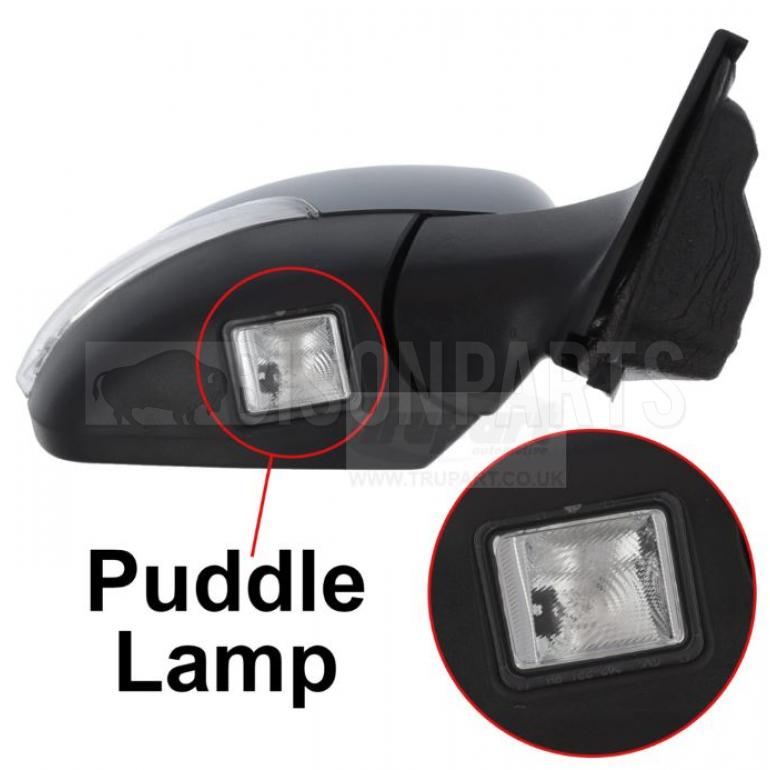 PRIMED ELECTRIC ADJUST POWER FOLDING HEATED MIRROR HEAD DRIVER SIDE RH
