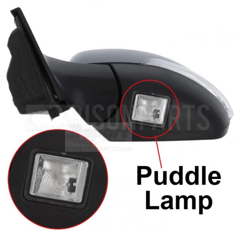 PRIMED ELECTRIC ADJUST POWER FOLDING HEATED MIRROR HEAD PASSENGER SIDE LH
