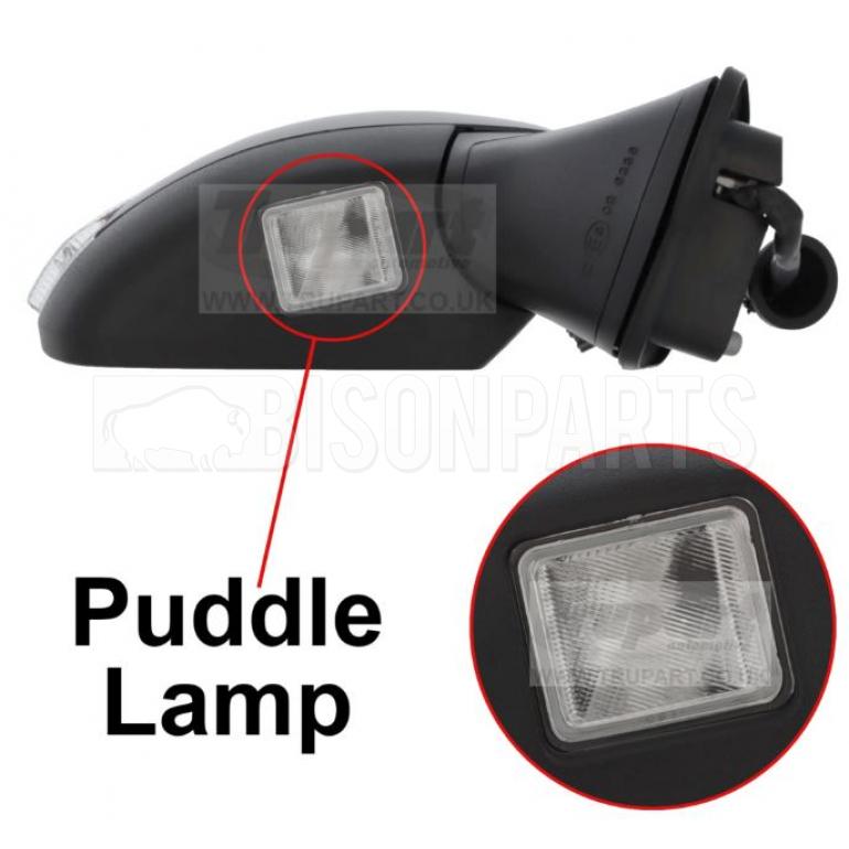 PRIMED ELECTRIC ADJUST POWER FOLDING HEATED MIRROR HEAD DRIVER SIDE RH