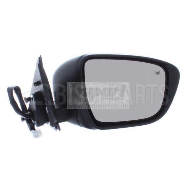 BLACK ELECTRIC ADJUST POWER FOLDING HEATED MIRROR HEAD DRIVER SIDE RH