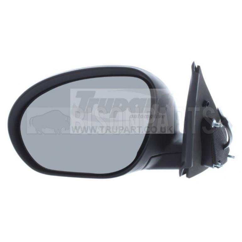 BLACK TEXTURED ELECTRIC ADJUST MIRROR HEAD PASSENGER SIDE LH