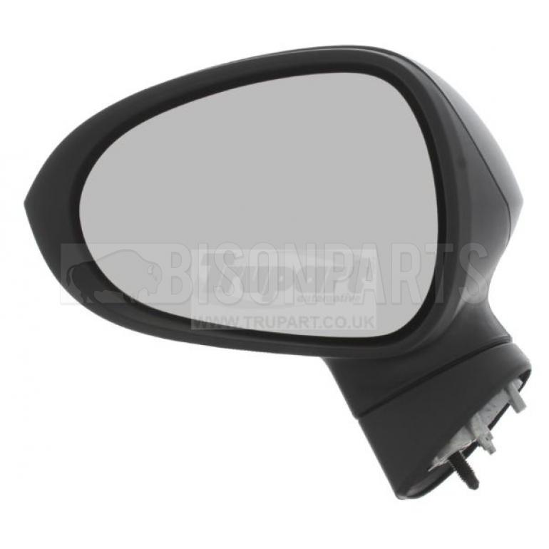 BLACK TEXTURED ELECTRIC ADJUST HEATED MIRROR HEAD PASSENGER SIDE LH