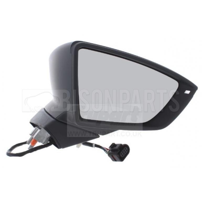 PRIMED ELECTRIC ADJUST POWER FOLDING HEATED MIRROR HEAD DRIVER SIDE RH