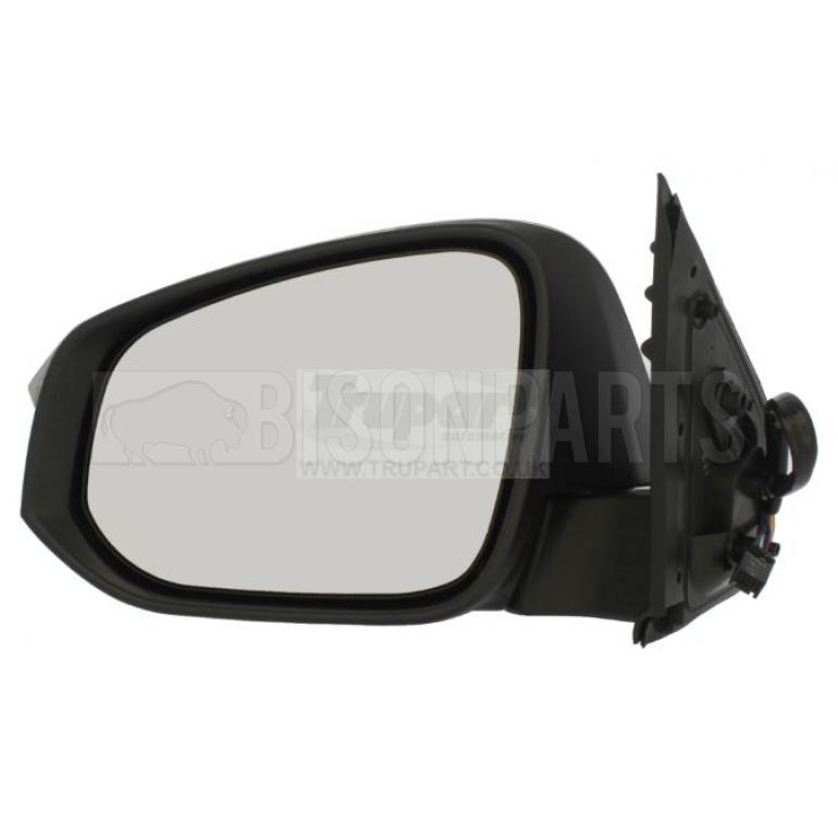 CHROME FINISH ELECTRIC ADJUST POWER FOLDING MIRROR HEAD PASSENGER SIDE LH