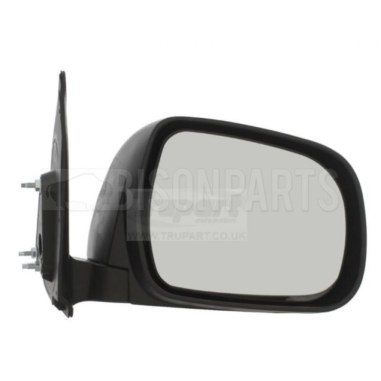 BLACK TEXTURED MANUAL ADJUST MIRROR HEAD DRIVER SIDE RH