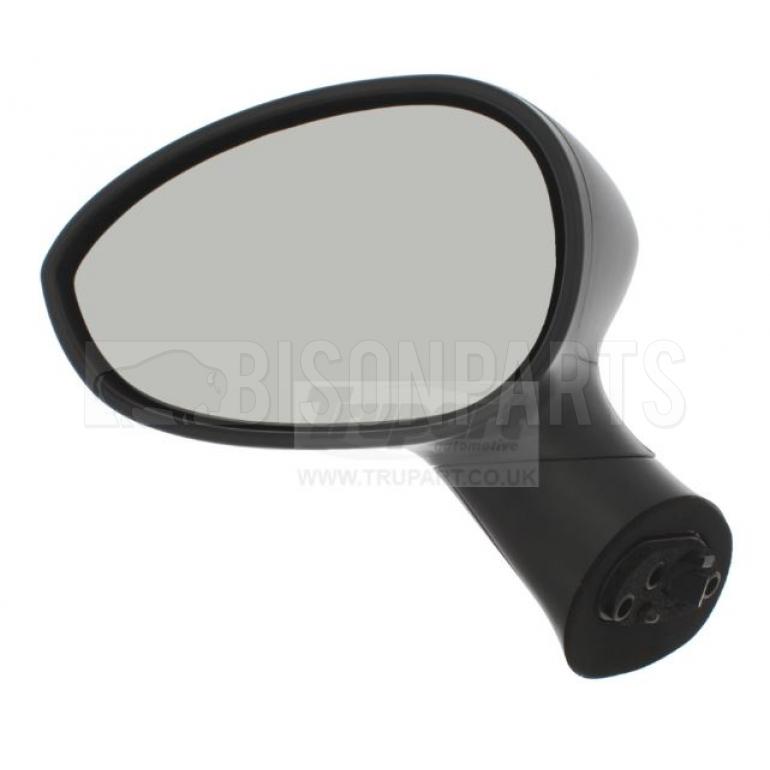 BLACK TEXTURED ELECTRIC ADJUST HEATED MIRROR HEAD PASSENGER SIDE LH