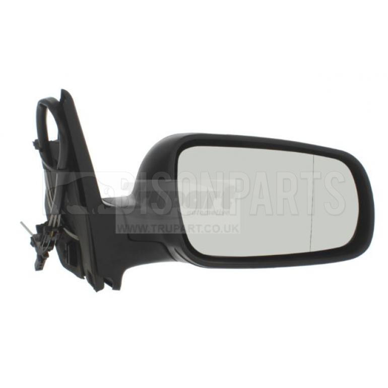 BLACK CABLE ADJUST CHROME GLASS MIRROR HEAD DRIVER SIDE RH