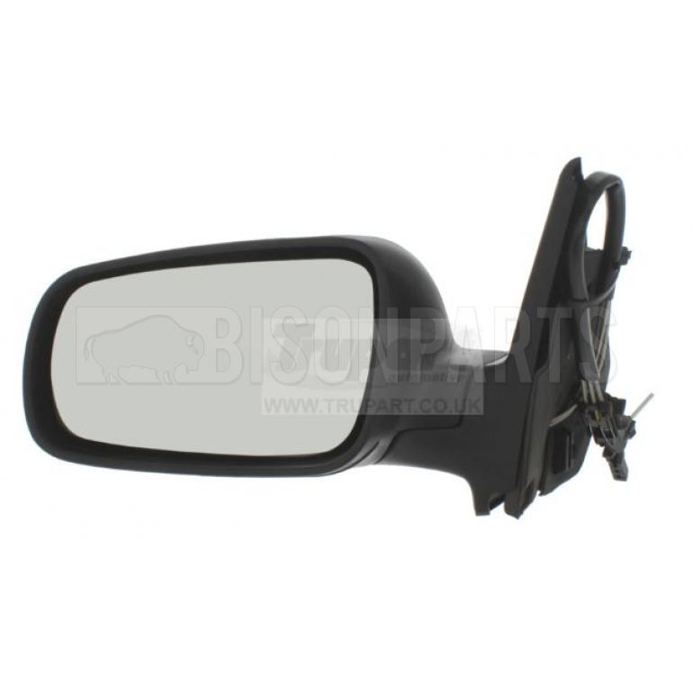 BLACK CABLE ADJUST CHROME GLASS MIRROR HEAD PASSENGER SIDE LH
