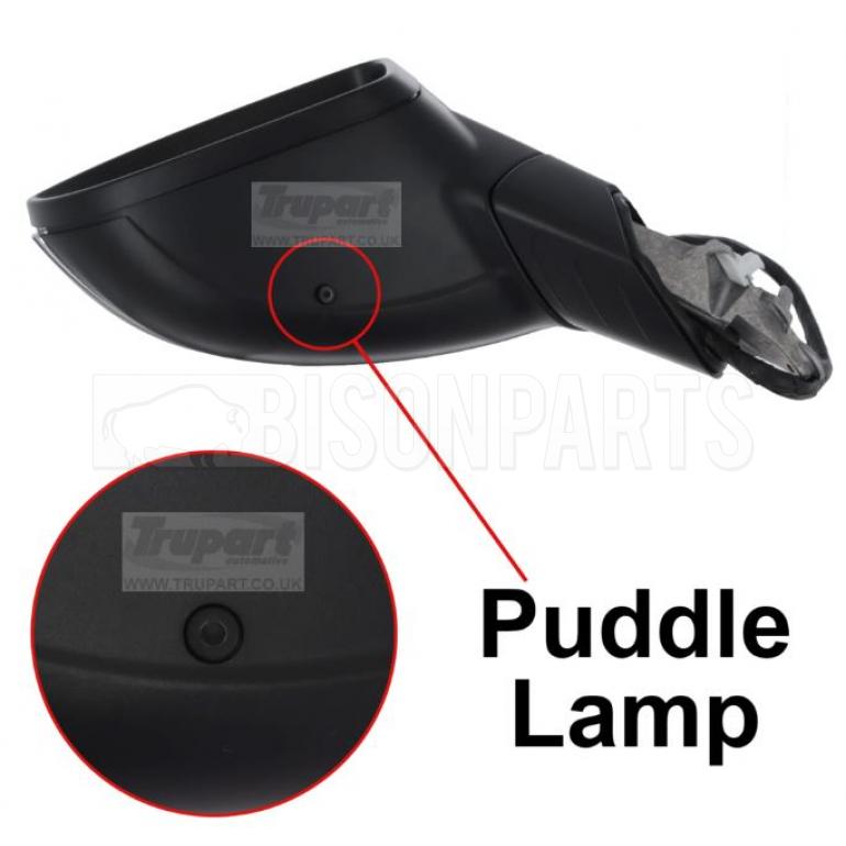 PRIMED ELECTRIC ADJUST POWER FOLDING HEATED MIRROR HEAD PASSENGER SIDE LH