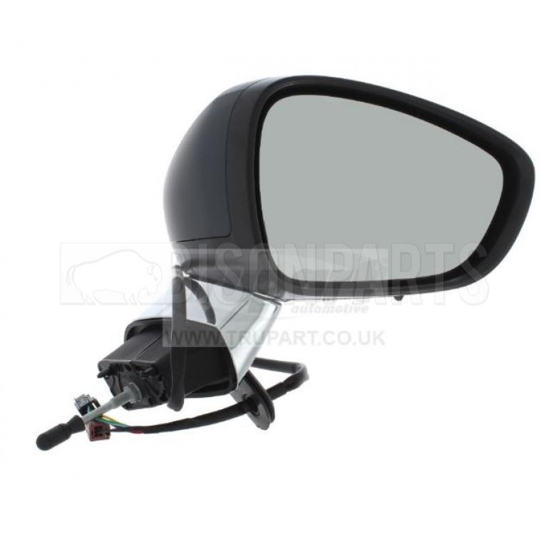 PRIMED & CHROME ELECTRIC ADJUST MIRROR HEAD DRIVER SIDE RH