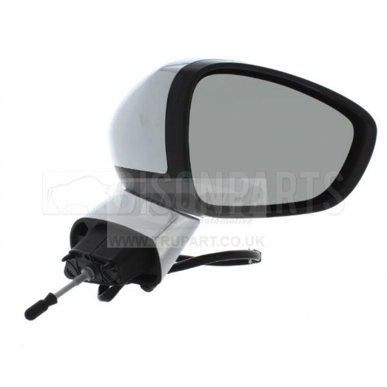 CHROME ELECTRIC ADJUST POWER FOLDING HEATED MIRROR HEAD DRIVER SIDE RH