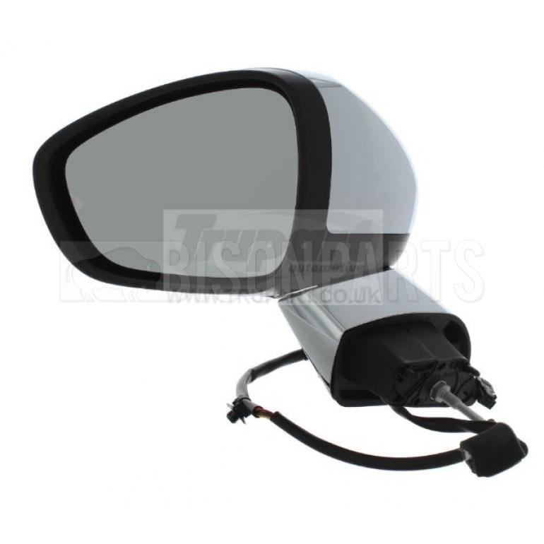 CHROME ELECTRIC ADJUST POWER FOLDING HEATED MIRROR HEAD PASSENGER SIDE LH