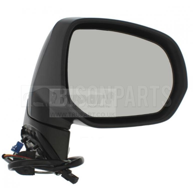 BLACK ELECTRIC ADJUST HEATED MIRROR HEAD DRIVER SIDE RH
