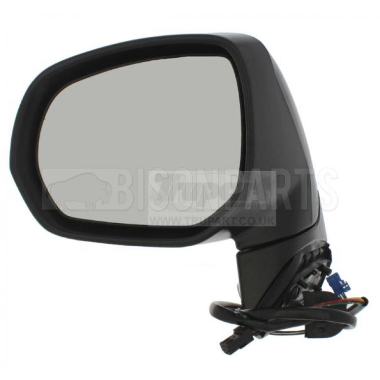 BLACK ELECTRIC ADJUST HEATED MIRROR HEAD PASSENGER SIDE LH