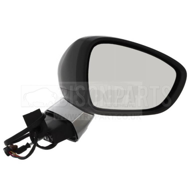 PRIMED & CHROME ELECTRIC ADJUST MIRROR HEAD DRIVER SIDE RH