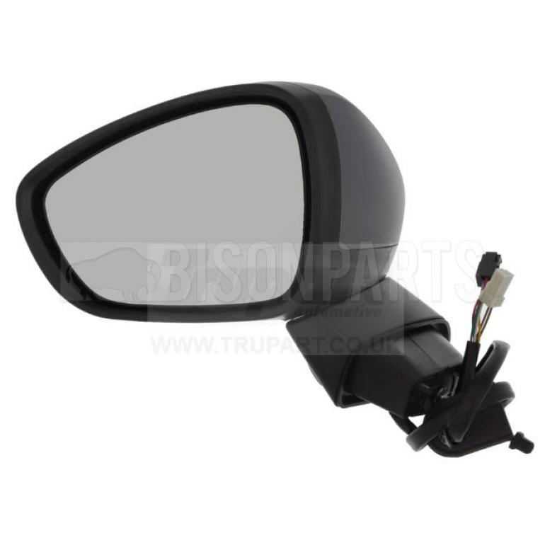 BLACK & PRIMED ELECTRIC ADJUST MIRROR HEAD PASSENGER SIDE LH