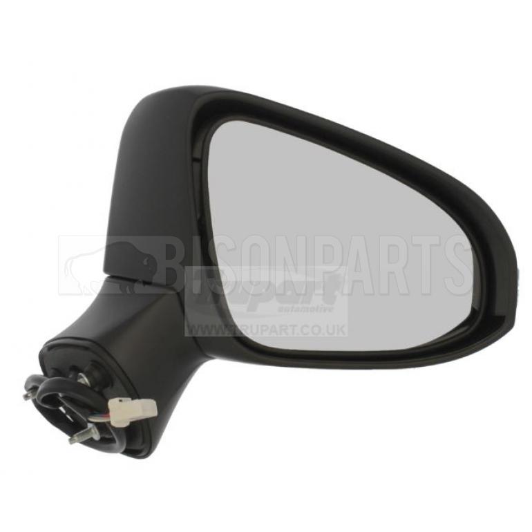 BLACK ELECTRIC ADJUST HEATED MIRROR HEAD DRIVER SIDE RH