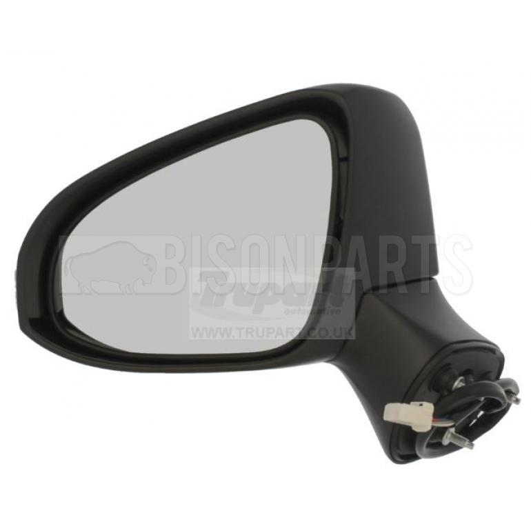 BLACK ELECTRIC ADJUST HEATED MIRROR HEAD PASSENGER SIDE LH