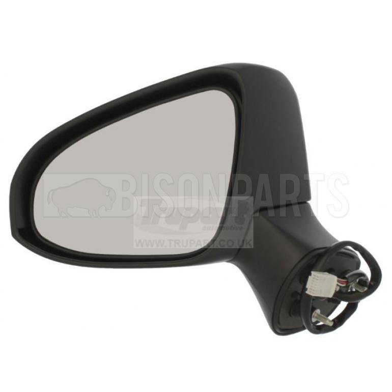 BLACK ELECTRIC ADJUST POWER FOLDING HEATED MIRROR HEAD PASSENGER SIDE LH