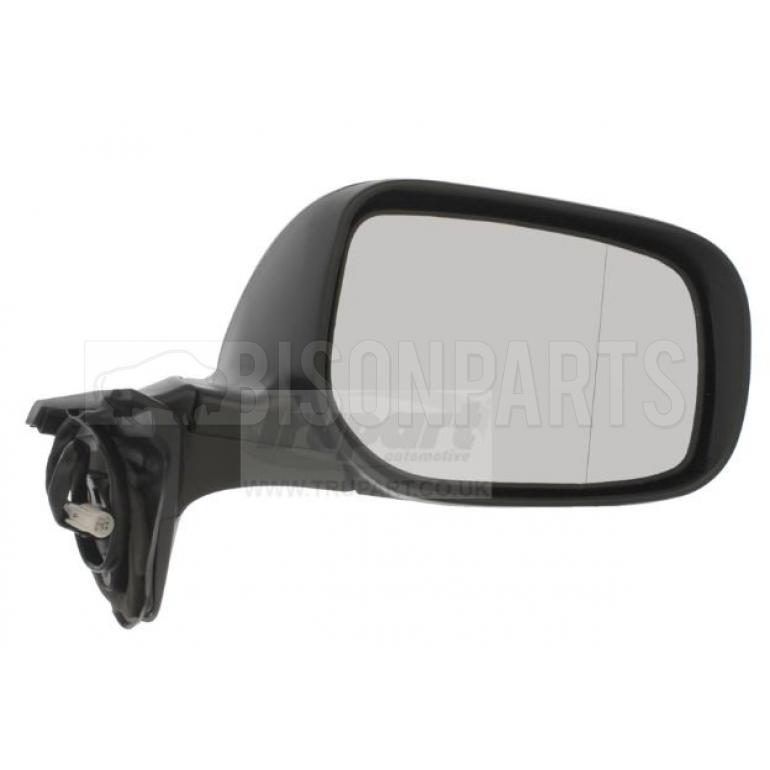 BLACK ELECTRIC ADJUST HEATED MIRROR HEAD DRIVER SIDE RH