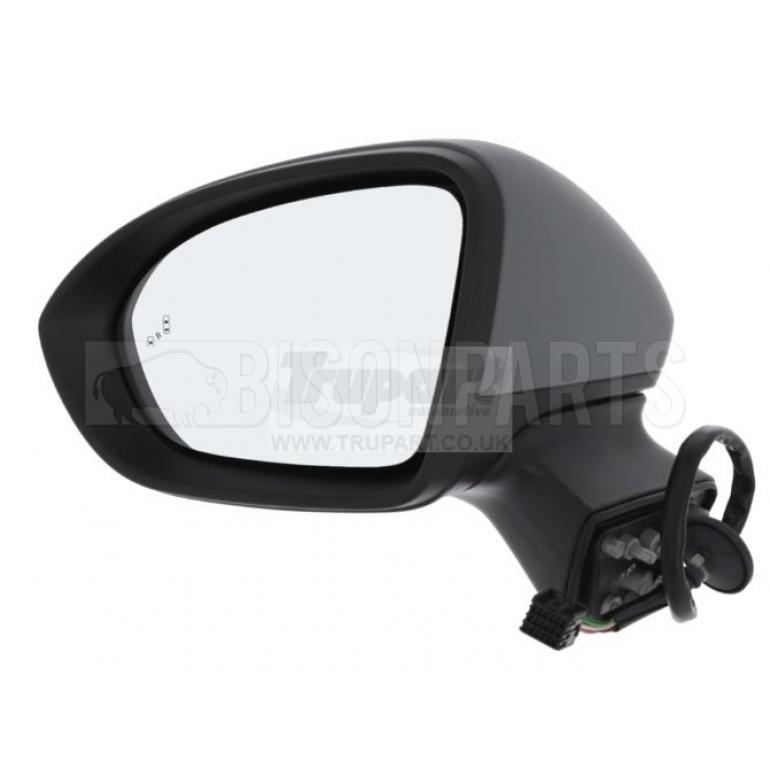 PRIMED ELECTRIC ADJUST POWER FOLDING HEATED MIRROR HEAD PASSENGERSIDE LH