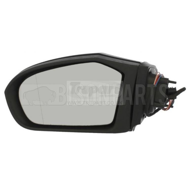 BLACK TEXTURED ELECTRIC ADJUST HEATED MIRROR HEAD PASSENGER SIDE LH