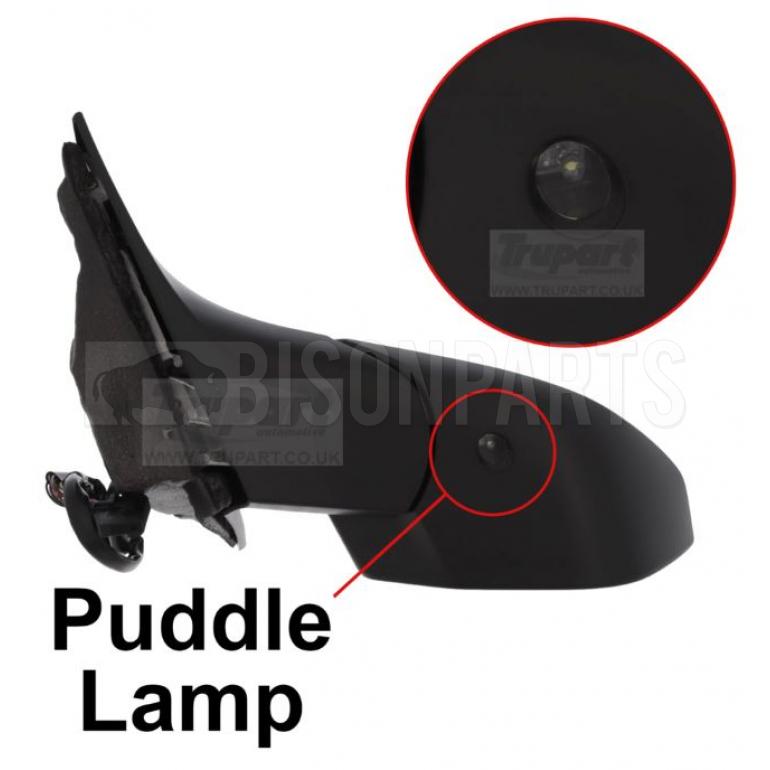 PRIMED ELECTRIC ADJUST POWER FOLDING HEATED MIRROR HEAD PASSENGER SIDE LH
