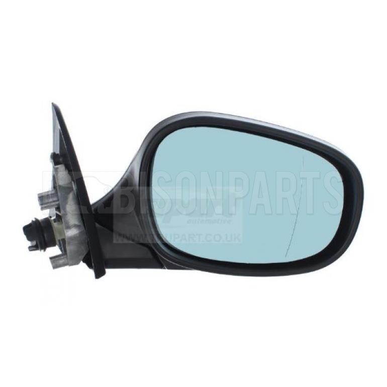PRIMED ELECTRIC ADJUST BLUE TINTED HEATED MIRROR HEAD DRIVER SIDE RH