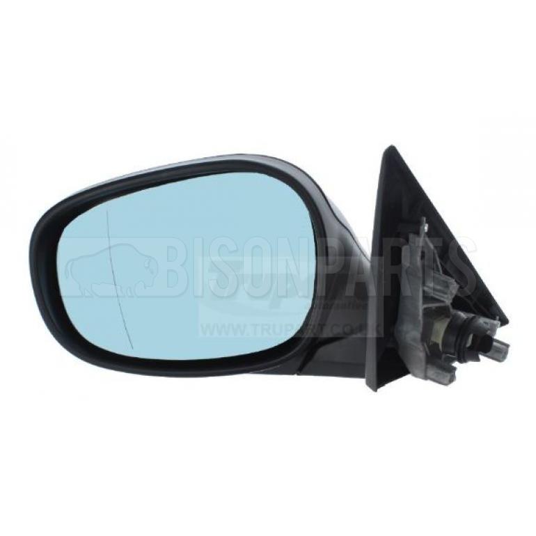 PRIMED ELECTRIC ADJUST BLUE TINTED HEATED MIRROR HEAD PASSENGER SIDE LH