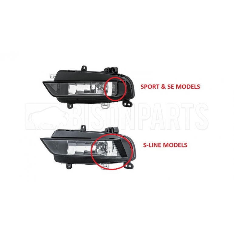 FRONT FOG LIGHT PASSENGER SIDE LH