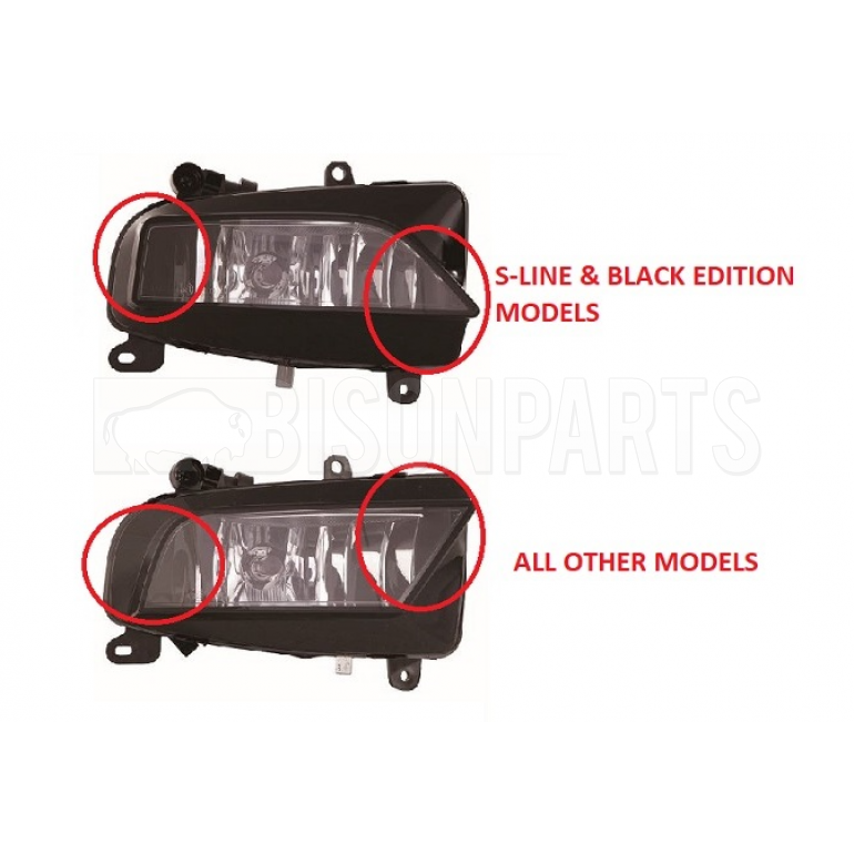 FRONT FOG LAMP DRIVERS SIDE RH